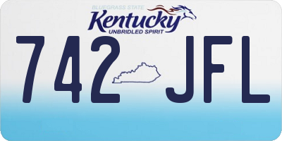KY license plate 742JFL
