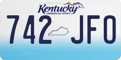 KY license plate 742JFO