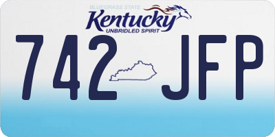 KY license plate 742JFP