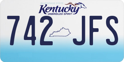 KY license plate 742JFS