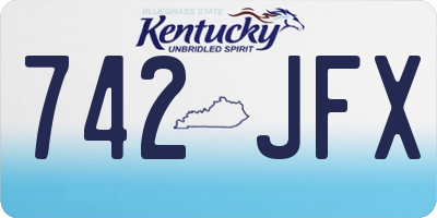 KY license plate 742JFX