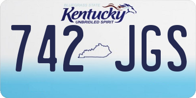 KY license plate 742JGS