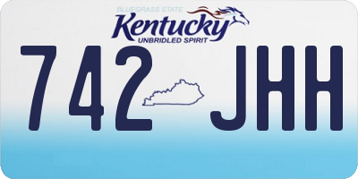 KY license plate 742JHH