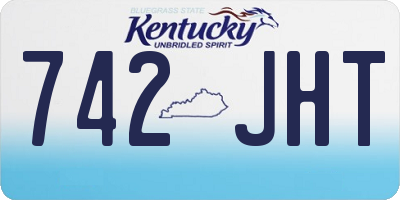 KY license plate 742JHT