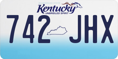 KY license plate 742JHX