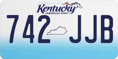 KY license plate 742JJB