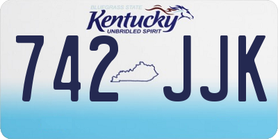 KY license plate 742JJK