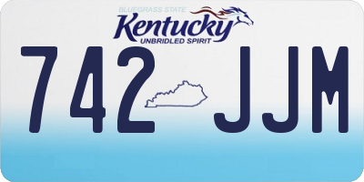 KY license plate 742JJM