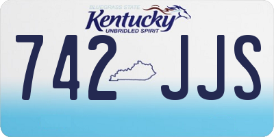 KY license plate 742JJS