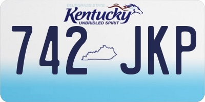 KY license plate 742JKP