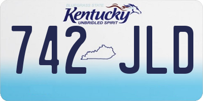 KY license plate 742JLD