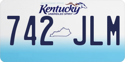KY license plate 742JLM