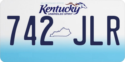 KY license plate 742JLR