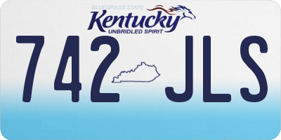 KY license plate 742JLS