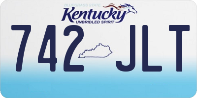 KY license plate 742JLT