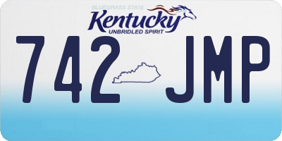 KY license plate 742JMP