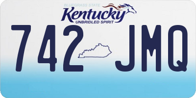 KY license plate 742JMQ