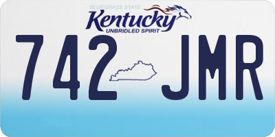 KY license plate 742JMR