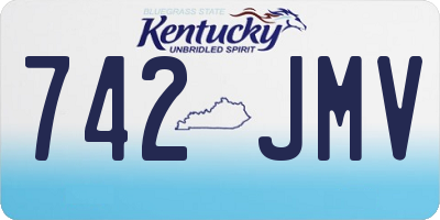 KY license plate 742JMV
