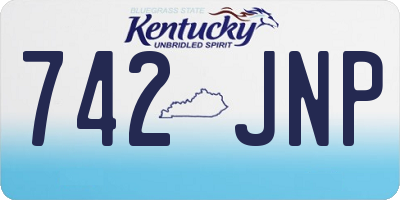 KY license plate 742JNP
