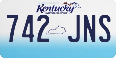 KY license plate 742JNS