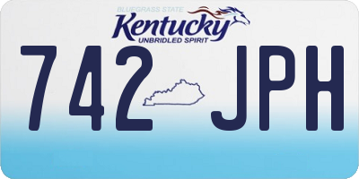 KY license plate 742JPH