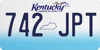 KY license plate 742JPT