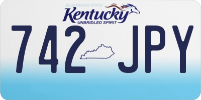 KY license plate 742JPY