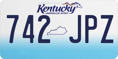 KY license plate 742JPZ