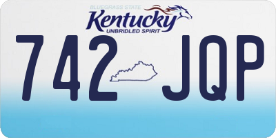 KY license plate 742JQP