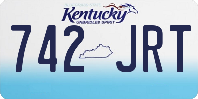 KY license plate 742JRT