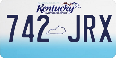 KY license plate 742JRX