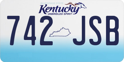 KY license plate 742JSB