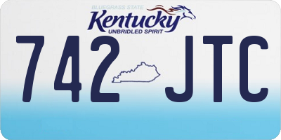 KY license plate 742JTC