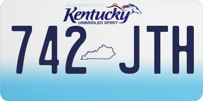 KY license plate 742JTH