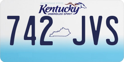 KY license plate 742JVS