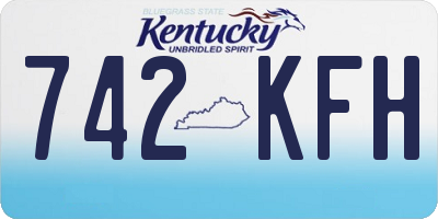 KY license plate 742KFH