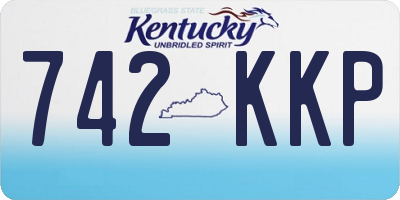 KY license plate 742KKP
