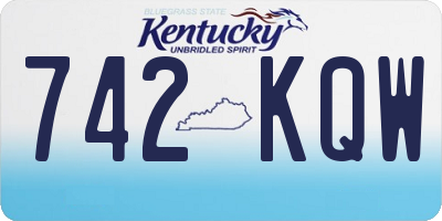 KY license plate 742KQW