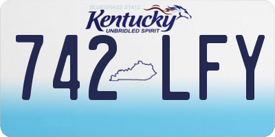 KY license plate 742LFY