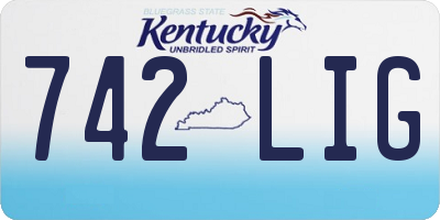 KY license plate 742LIG