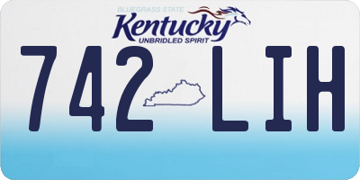 KY license plate 742LIH