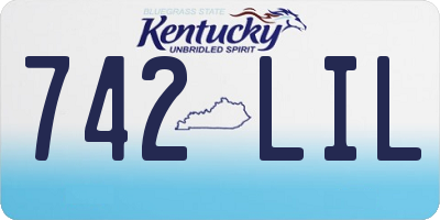 KY license plate 742LIL