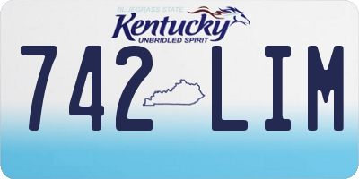 KY license plate 742LIM