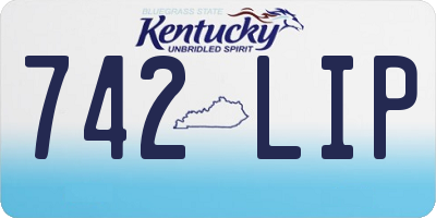 KY license plate 742LIP