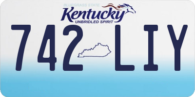 KY license plate 742LIY