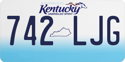 KY license plate 742LJG