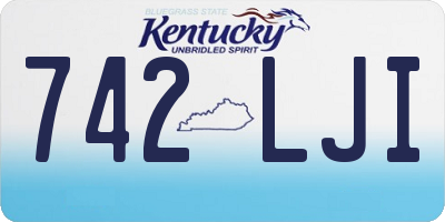 KY license plate 742LJI