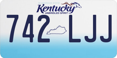KY license plate 742LJJ