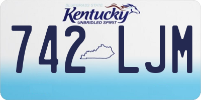 KY license plate 742LJM